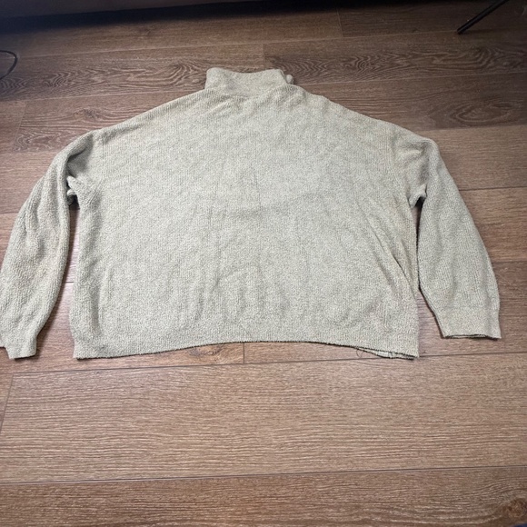 Barefoot Dreams CozyChic Lite Half Zip Pull-Over Sweater, Soft, 3X, Green, Cozy - Picture 11 of 11